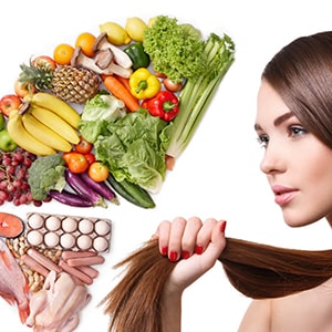 رژیم غذایی مناسب برای درمان ریزش مو رژیم غذایی مناسب برای درمان ریزش مو